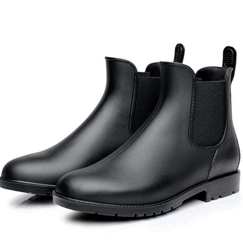 Short Rain Boots Waterproof Chelsea Booties